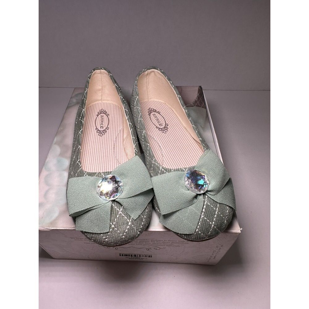 Joyfolie Girl's Piper in‎ Seaglass Shoes Size 12Youth NWB Wedding Dance Vacation